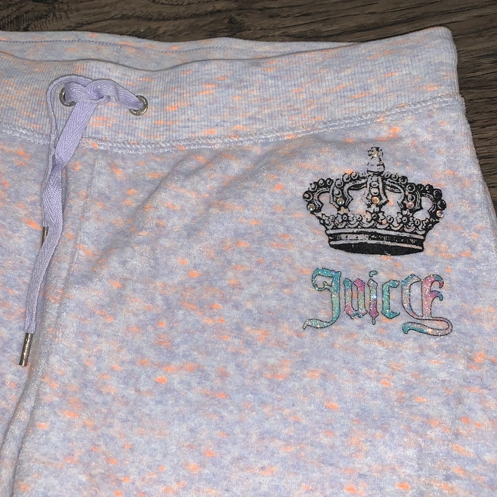 Juicy Couture Small Gray w/Orange Flecks Joggers